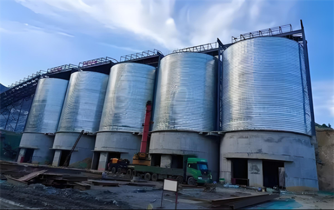 螺旋卷板倉施工現場